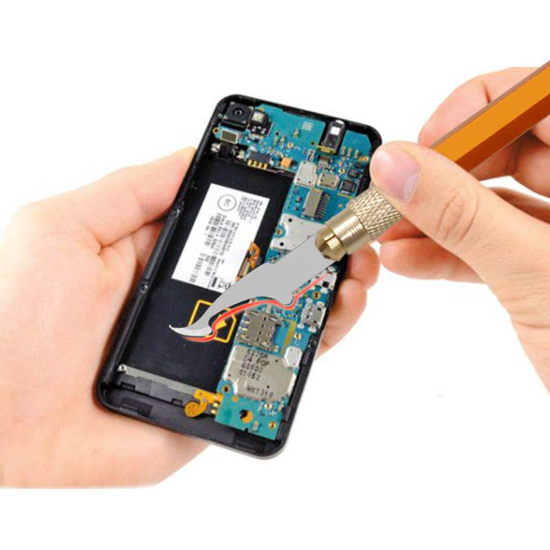 12pcs/set Phone Repair Blades Steel Craft Artwork Sculpture Knifes with Handle Carving Stencil Paper DIY Cutter