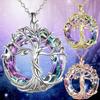 IFYOUOO Light Luxury Tree of Life Necklace -selling Gold Sliver&Rose Gold Popular Design Necklace for Lady As a Gift