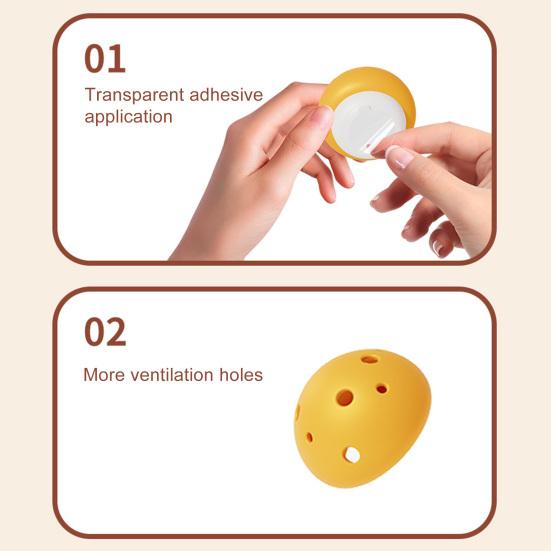 3Pcs Mushroom Odor Removal Box Self-adhesive Home Bathroom Wardrobe Cabinets Air Freshener Deodorization Fragrance Tablets Storage Box