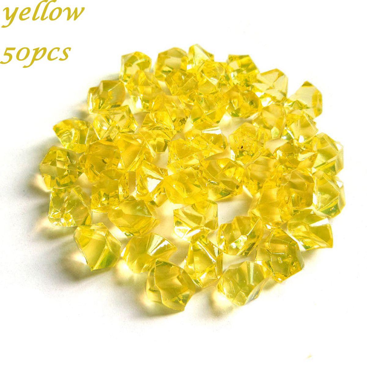 

Пейзаж Сделай сам Ремесло Украшение для аквариума Наполнитель для вазы Галька Булыжники Искусственные камни жёлтый