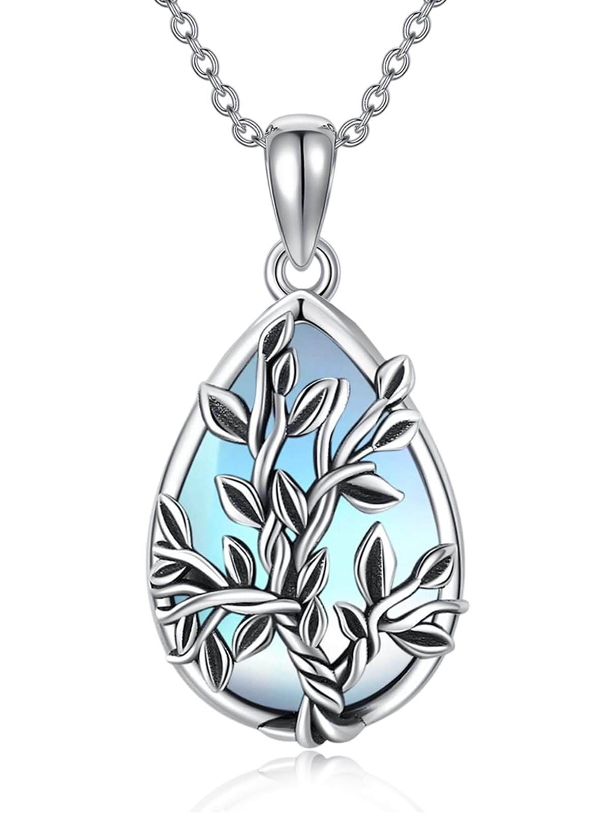 

Ожерелье Лист из стерлингового серебра 925 пробы с лунным камнем, гипоаллергенное, на каждый день, белое, подарочная коробка [StoryMidir] Женщины, Серебро, Лист, Растение, Исцеление, Удача, Амулет,