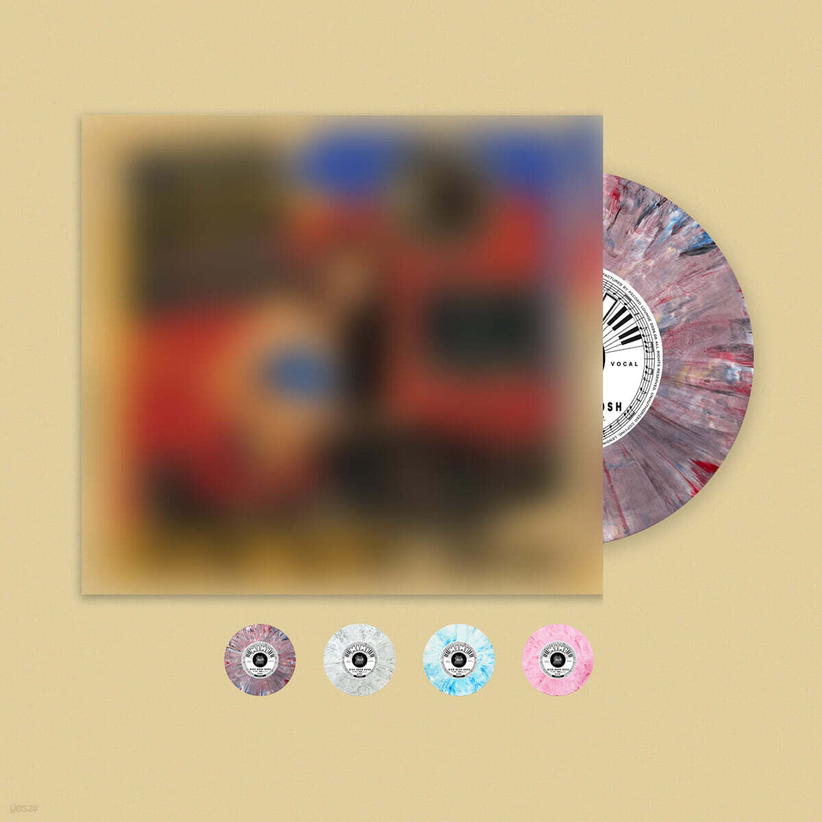 MIMI Eerste Single Bish Bash Bosh Marmerkleur 7-inch Vinyl Officiële K-Pop LP 001 RANDOM MARBLED COLOR