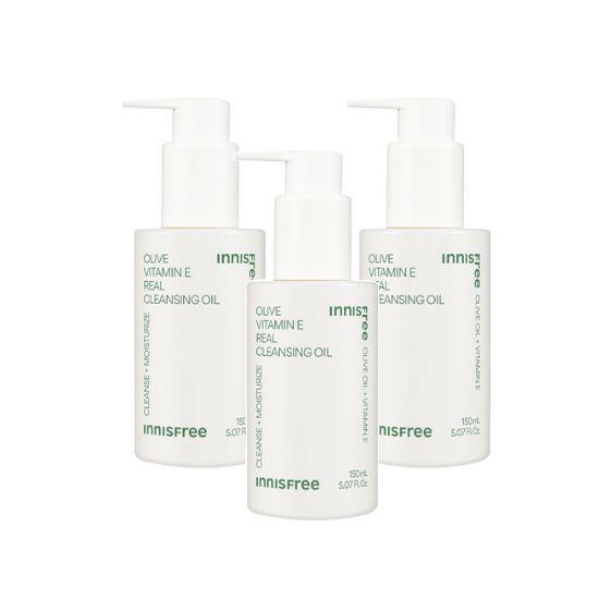 

Innisfree Olive Vitamin E Real Cleansing Oil Makeup Remover & Hydrating 150ml x 3pcs