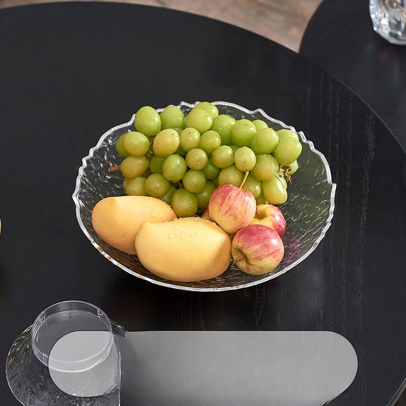 Light Luxury Feng Fruit Tray Home Living Room Coffee Table Can Be Drained Fruit Tray Kitchen Candy Tray Simple Dried Fruit Snack Placement