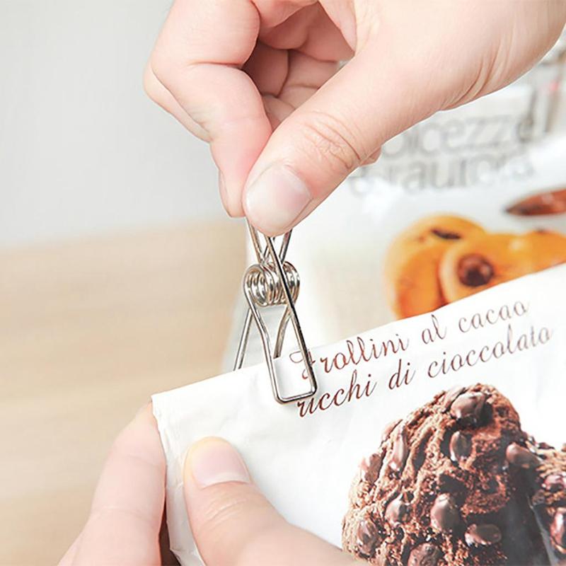 Stainless Steel Hook Clip Household Underwear Socks Drying Clips Clothes Quilt Windproof Clip Hanger