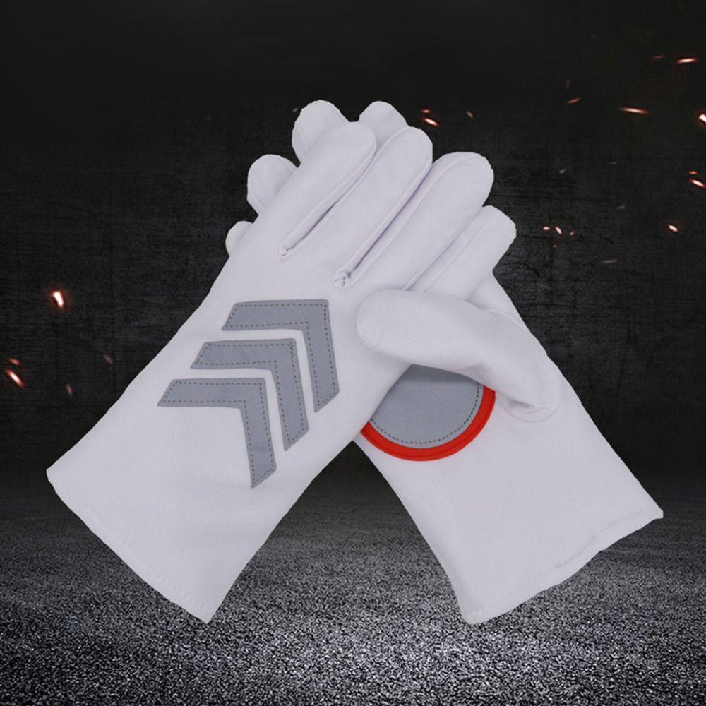 Riding Security Duty Gloves Thicken Reflective Strips Mittens Creative Traffic Command Gloves