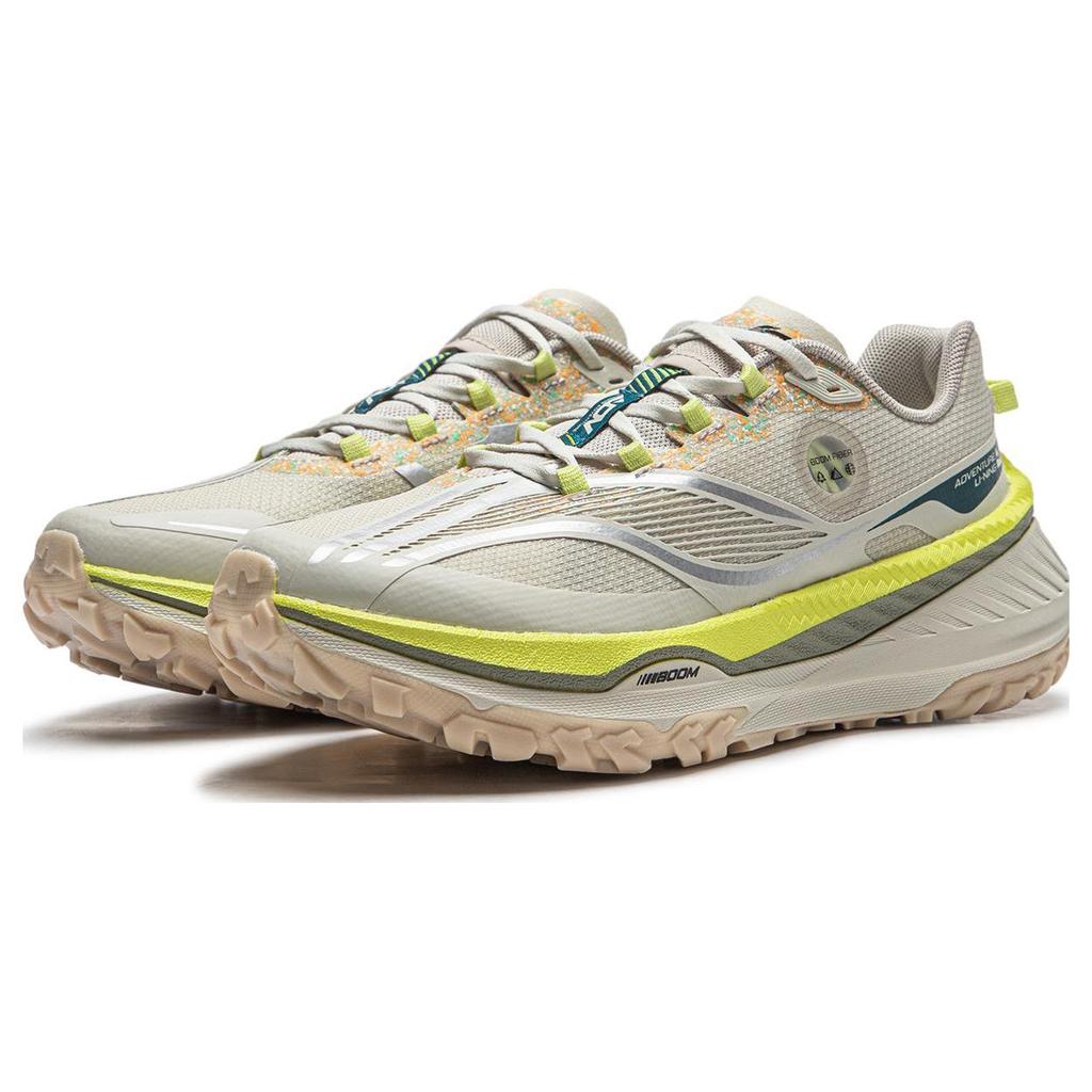 Chaussures de course Li Ning Amortissantes Antidérapantes Résistantes à l'abrasion Tige basse Femme Gris Mica ARNT004-5