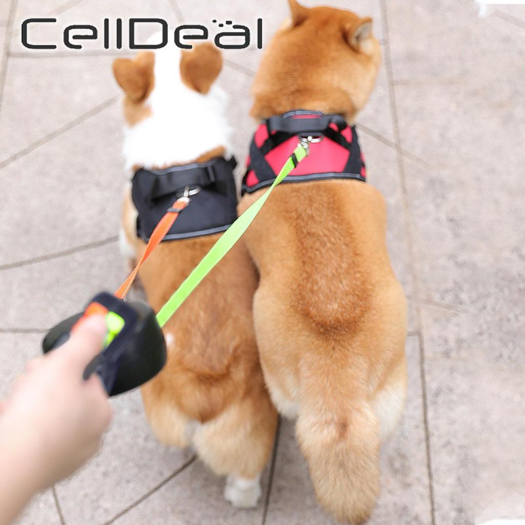 360 Degree Double Head Traction Rope Nylon Dog Universal Leash Automatic Retractable Outdoor Walking Pet Supply