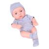 20cm Reborns Toddler Popular Realistic Cute Girl Doll with Braided Sweater Hat Soft Body High-quality Handmade Doll