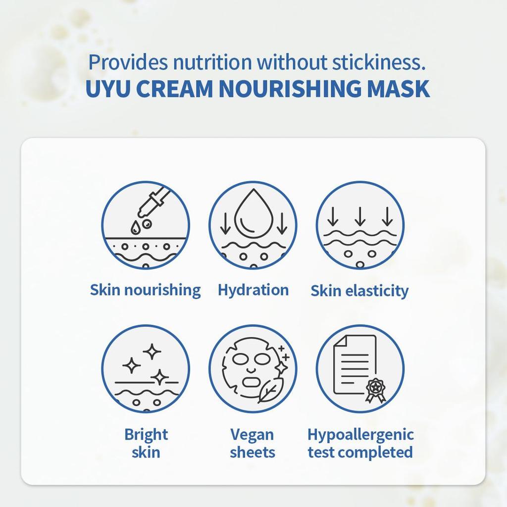 NACIFIC Uyu Cream Nourishing Mask Pack 25g (10EA)