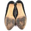Great CHANEL pumps COCO Mark Faux Pearl Patent Leather Suede black 36 G33423 Used