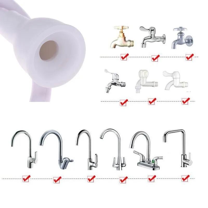 Portable Handheld Shower Head With Dual Nozzles Rain Spray Home Bathroom Pet Kids Hair Washing