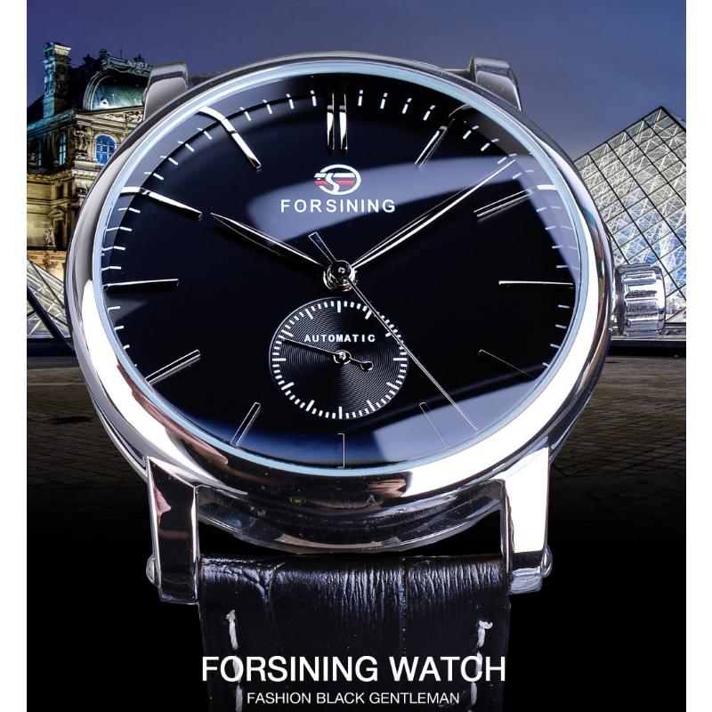 Forsining Men's Fashion Casual Simple Mechanical Movement Mechanical Watch