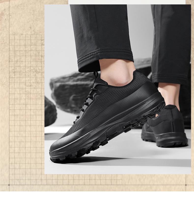 Men's Plus Size Outdoor Shoes - Non-Slip, Wear-Resistant, Comfortable, Wide Toe Casual Travel Shoes, Size 48