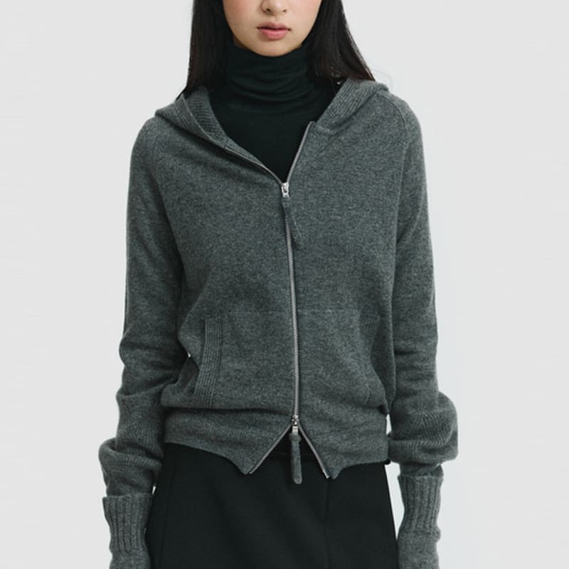 LE CASHMERE Cashmere Basic Gloves (Grey) D7HAW25001GYX