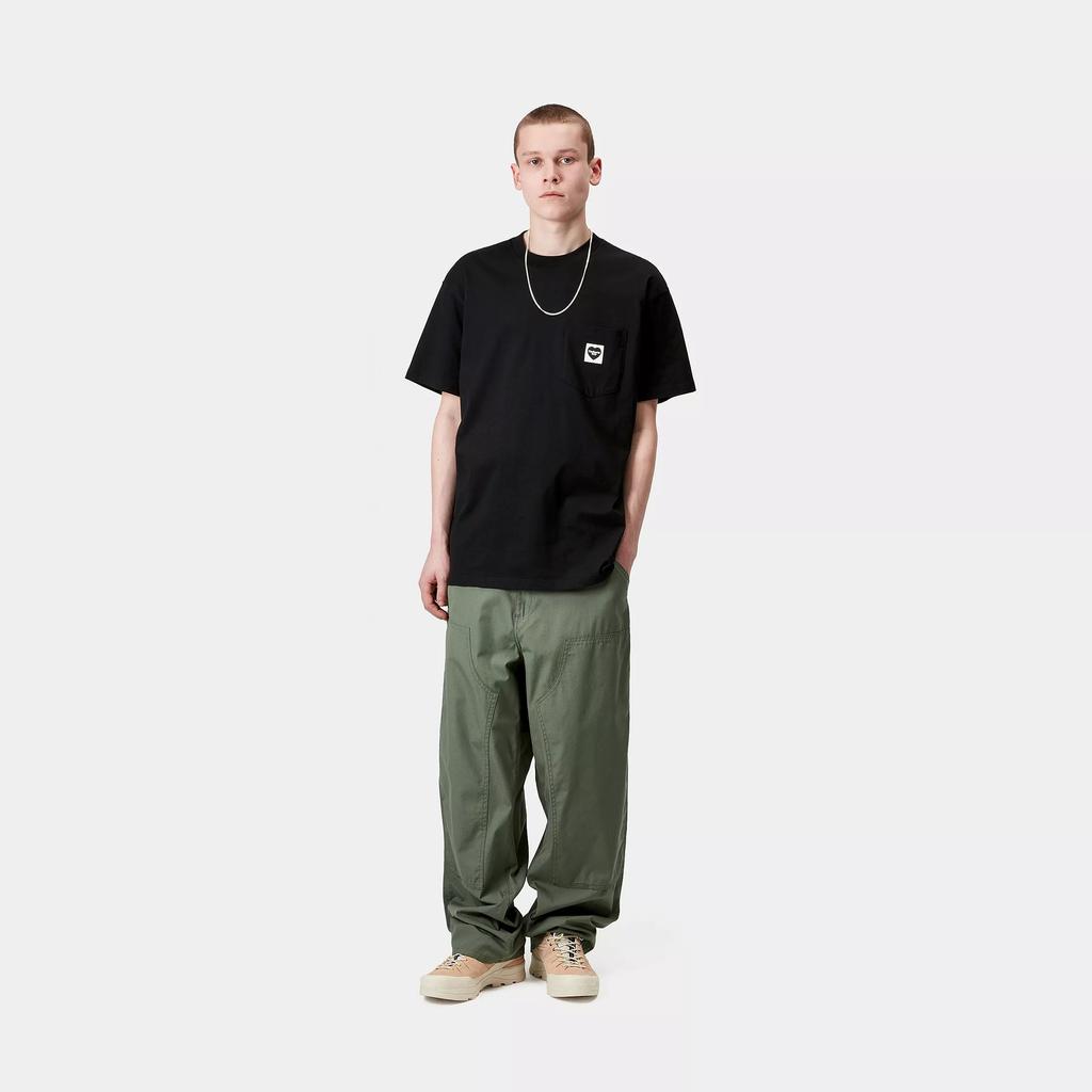 Carhartt WIP S/S Pocket Loose Fit Heart Label Crew Neck T-Shirt Men tops I032128-00E-XX