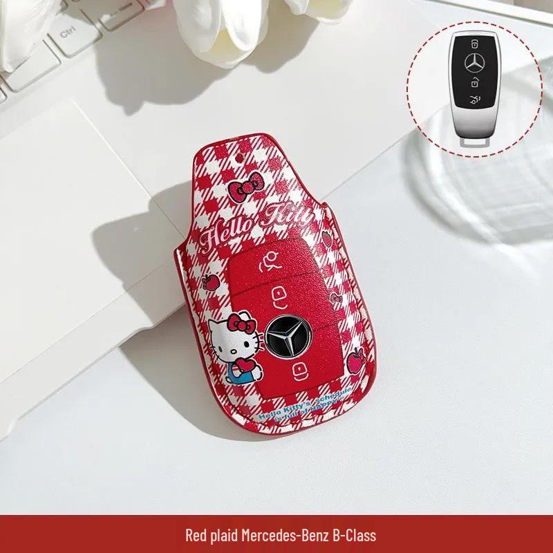 Чехол для ключей Mercedes Hello Kitty для моделей A, C, E, S-класса и C260L, A200, GLC300