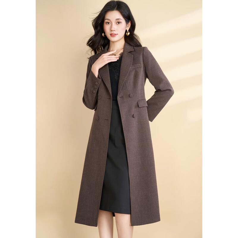 Kebeier Women's Commuter Mid-Length Trench Coat
