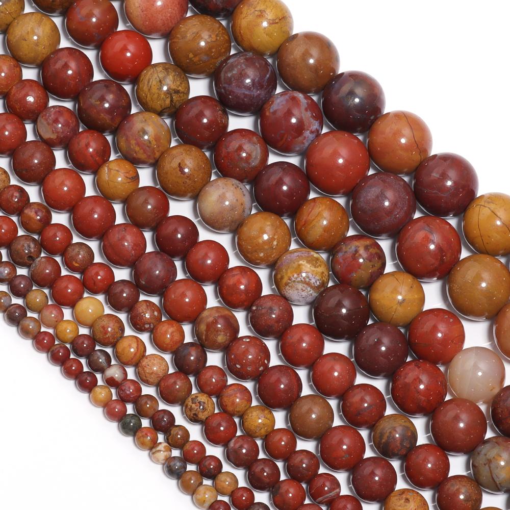 35-60pcs Natural Stone Beads Tiger Eye Amazonite Agates Angelite Quartz Lava Beads Loose Beads For Jewelry Making DIY Bracelet