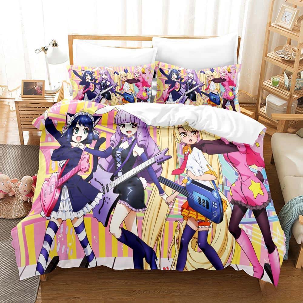 Fashion 3d Print Game Show By Rock! Bedding Set Cartoon Anime Three-piece Set Adult Kid Bedroom Duvet Cover Sets Home Textiles