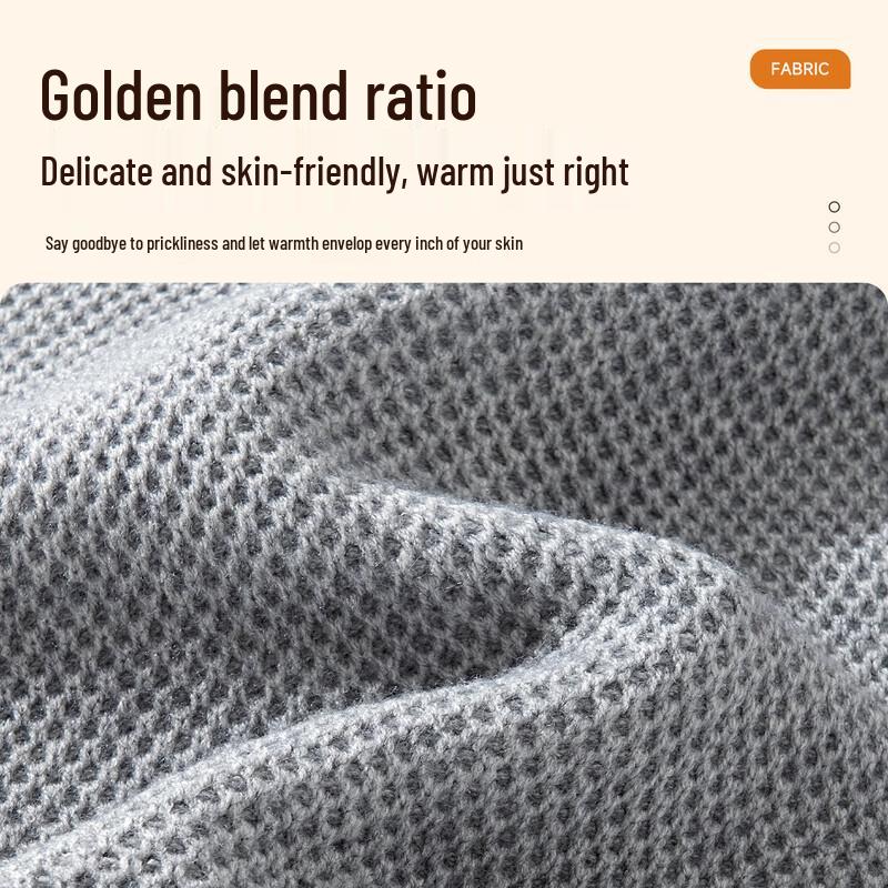 MINISO Men's Retro Pineapple Knit Pullover Sweater