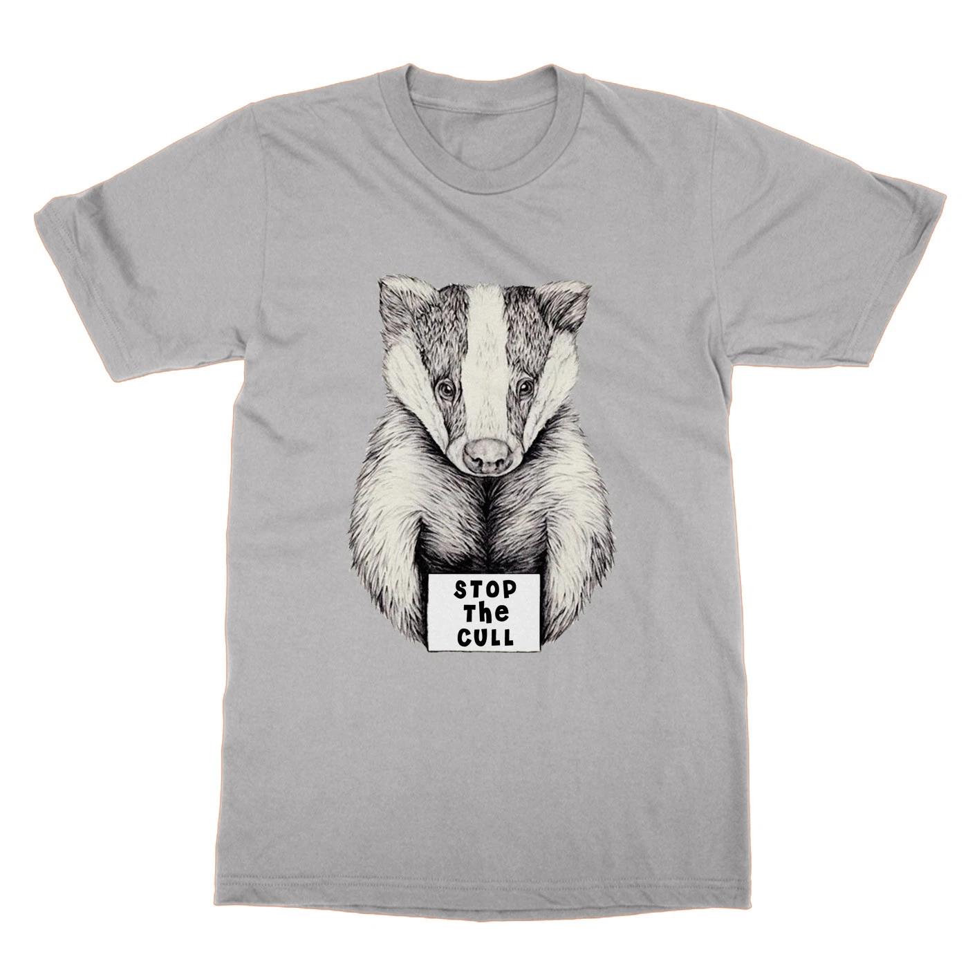 

Stop the Cull Badger Protest t-shirt funny nerd tee animal protest present gift 4XL
