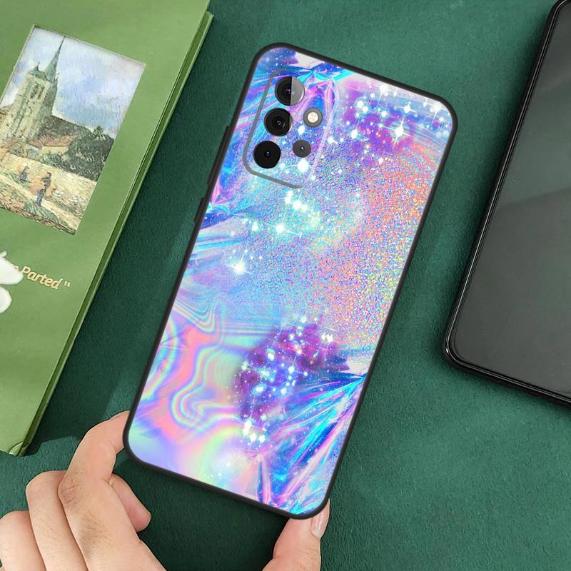 Holographic Iridescence Case For Samsung Galaxy A54 A12 A22 A32 A52 A72 A52S A14 A70 A51 A71 A33 A53 A73 Cover
