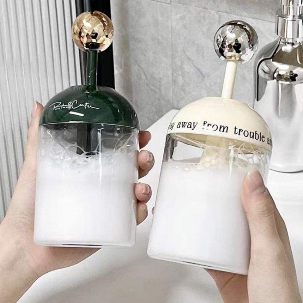 2PCS Automatic Rebound Cup Facial Cleanser Bubble Making Tool Bubble Artifact  Shower Gel Use