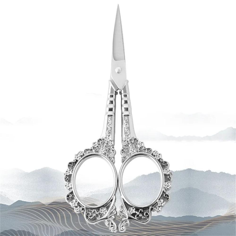 1 Stück, Blumenmuster Edelstahl Vintage Schere Nähen Stickerei Kunstschere Schneiderschere Küchenschere Nähwerkzeug