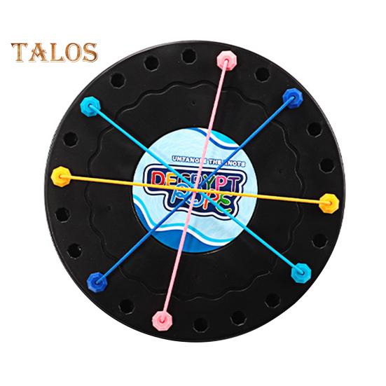 1 Set Kids Rope Untangling Game Twisted Rope Knot Board Game Logic Thinking Interactive Educational Colorful Elastic Rope Unhitching Toy