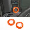 2x A-Pillar Speaker Horn Cover Trim Ring For Jeep Wrangler JK 2007-2014 Orange