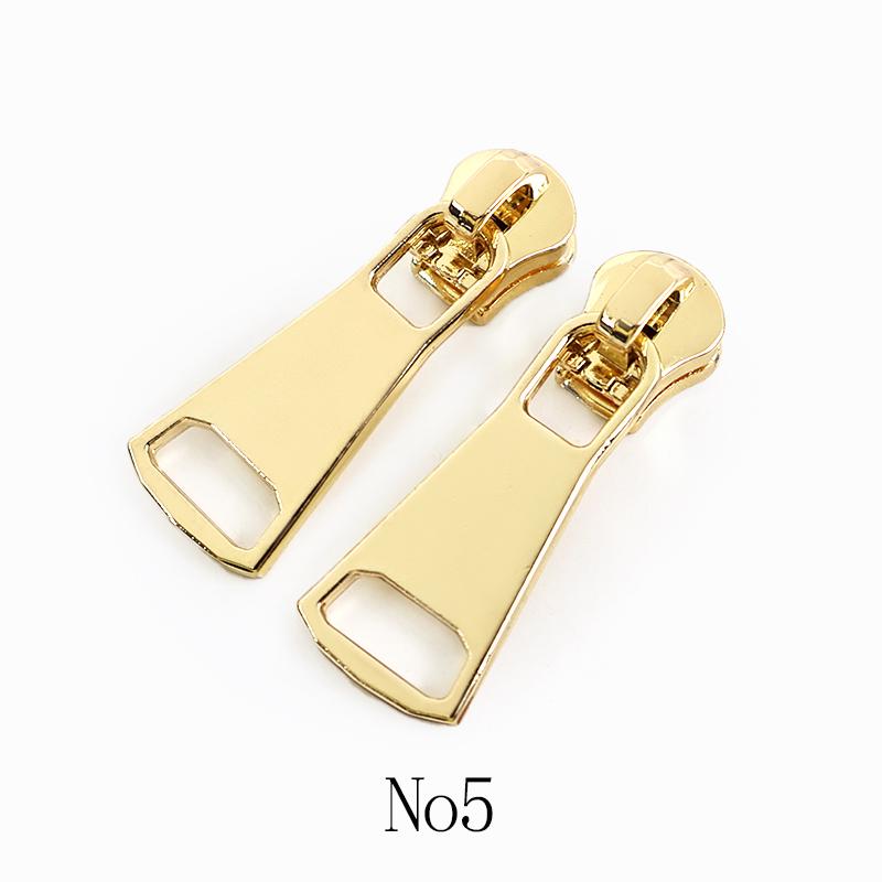 Meetee 5/10Pcs 3# 5# 8# Metal Zipper Puller Sewing Zippers Slider for Clothes Bag Pocket Zips Repair DIY Hardware Accessories
