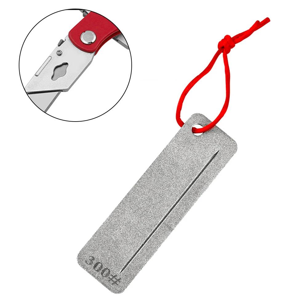 1pcs Fishhook File Whet Stone Dual-Sided 300/400grit Sharpening Tool Outdoor Mini Sharpener Fishing Hook File Grinding Tool