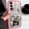 Lovely Baby Panda Pattern Case For Samsung Galaxy A57 A37 A17 A56 A36 A26 A16 5G A55 A35 A15 A54 S21 FE S22 S23 S24 Plus S25 Edge S26 Ultra Cover