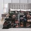 Dr. Gregory House Television Photo Collage Blanket Picnic Flannel Throw Blanket For Living Room Warm Soft Quality Bedspread Gift
