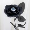 With Eyeball Halloween Eyeball Rose Simulation Exquisite Eyeball Fake Flower Handmade Artificial Black Rose Home Decor