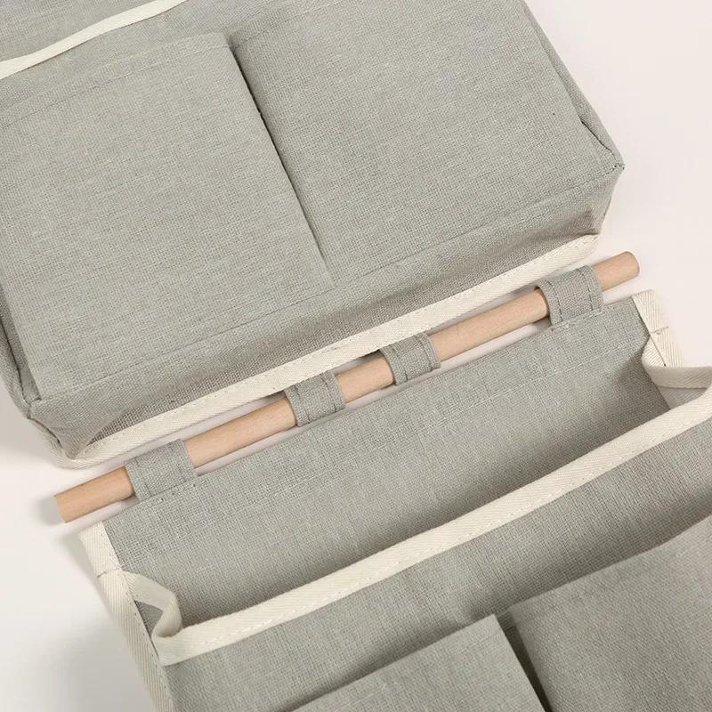 Waterproof Bedhead Hanging Storage Bag Wall Door Mounted Closet Underwear Organizer Sundries Pouches Home Storage Accessories