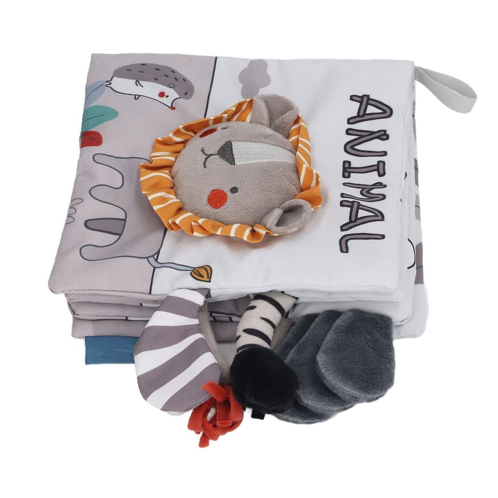 Baby Cloth Books Chewable 3D Educational Early Learning Soft Baby Animal Cloth Books for Over 4