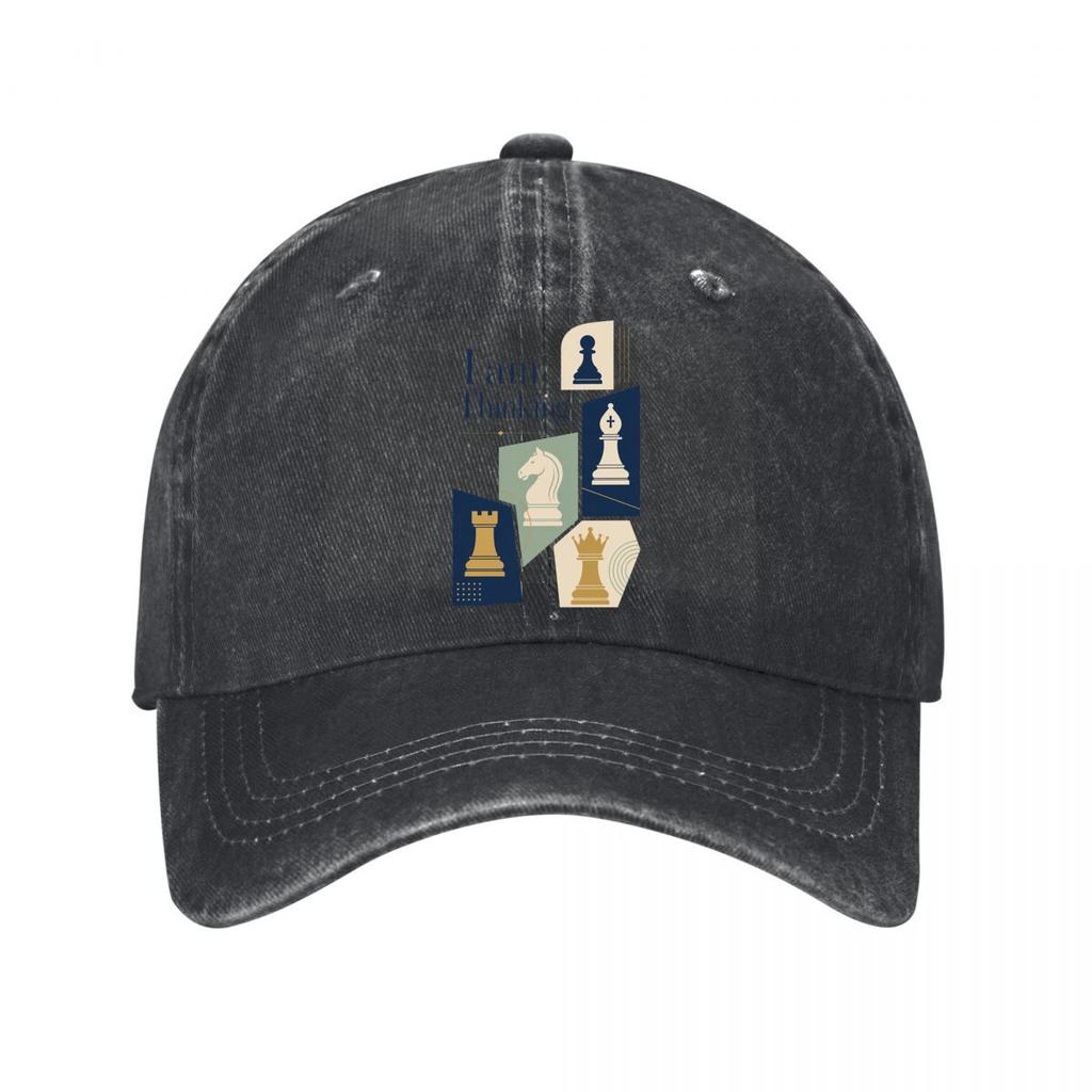 Thinking Chess Moves Minimal Typogra Washed Baseball Cap Outdoor For Womens Unisex FeUnisex Dad Hat