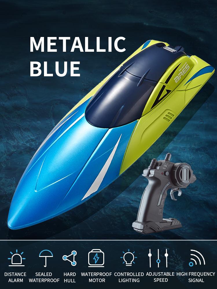 

2.4G Remote Control Boat Double Rudder Motor Waterproof ABS High Speed Speedboat S4 Boy Toy Remote Control Speedboat Gift