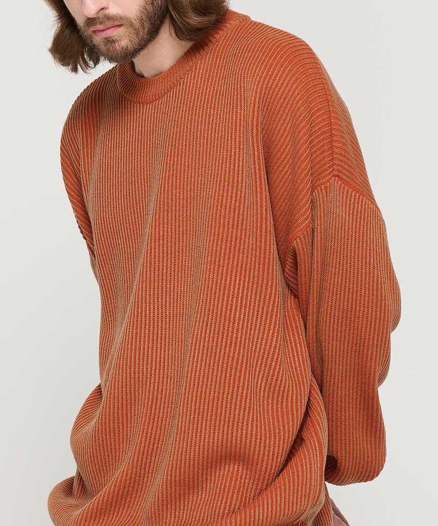 CARGOBROS Filling Two-Tone Over Round Knit (Camel)