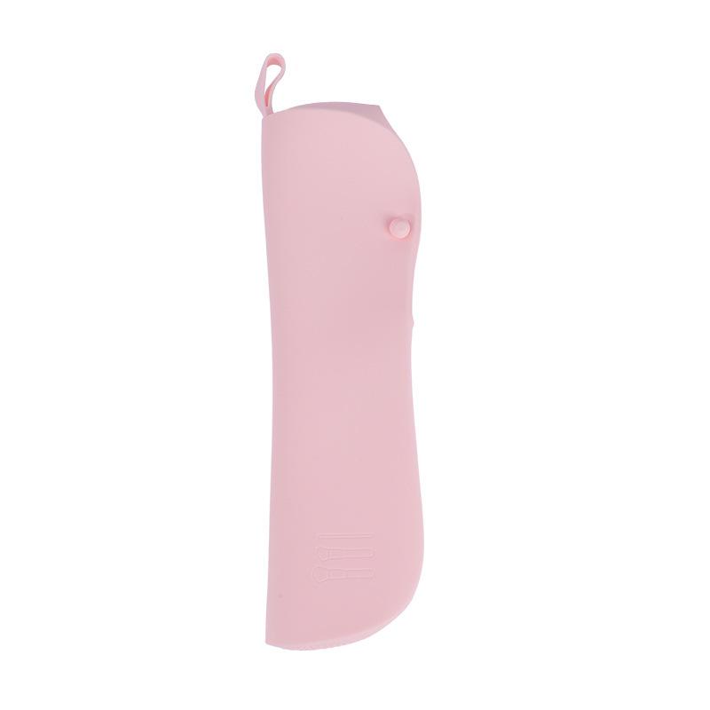 2025 Silicone Makeup Brush & Storage Bag: Portable, Multi-functional Beauty Tool in Vibrant Colors