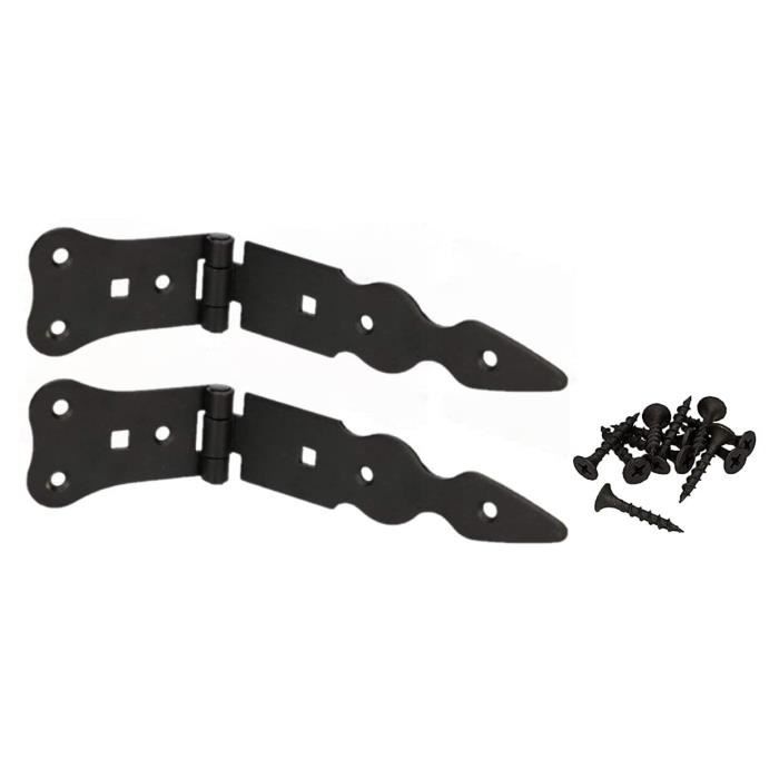 Cerniera per porta - KOTARBAU - 150 mm - Acciaio inossidabile - Colore nero - Resistente alle intemperie nero