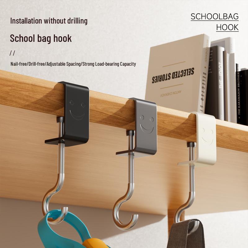 Durable Adjustable Non-Adhesive Hook for Schoolbags and More