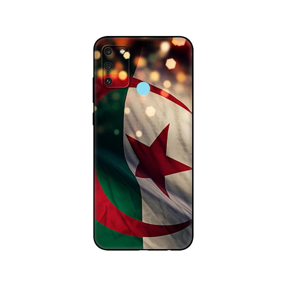 Black Tpu Case For Huawei Honor 8a Prime 8s Prime 9 Lite Honor 9A 9C 9X Premium 9x Pro 9S Case Cover Algeria Flag