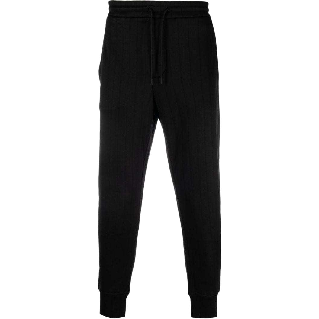 Emporio Armani Ss23 Solid Color Drawstring Cuffed Sweatpants Men bottoms Black 3R1PCH-1JIQZ-0999 S