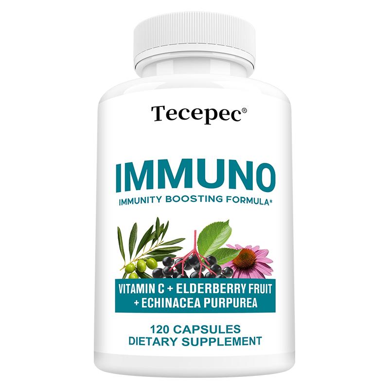 

Vitamin C And Elderberry Fruit Dietary Supplement, With Echinacea Purpurea 120 Capsules 120 Capsules