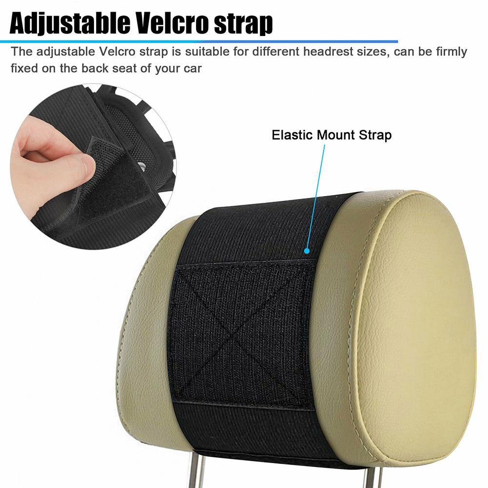 Adjustable Car Headrest Mount Holder Stretchable Silicone Cover Bracket Car Seat Back Universal Compatible For Ipad Tablets Phone