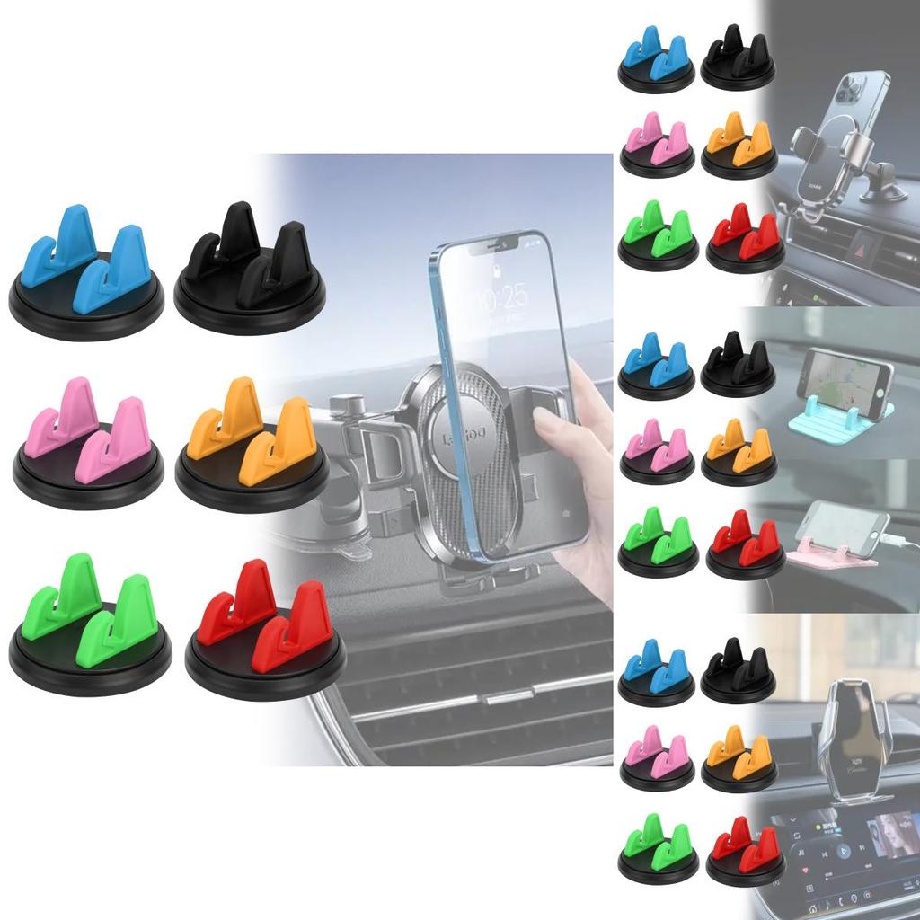 Multi Use Car Phone Holder With Adhesive Base For Navigation And Hands Free Use