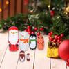 Muñecas Rusas Matrioshka de Navidad para Niños, Juego Anidado de Apilamiento de Madera, 6 Piezas Juguetes Hechos a Mano para Niños Regalo de Navidad Cumpleaños